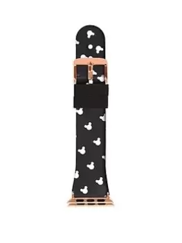 Disney Mickey Mouse Black Printed Apple Band, Black