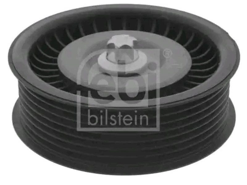 Image of FEBI BILSTEIN 49871 Idler Pulley with screw Plastic Deflection/Guide Pulley,v-ribbed belt (312)