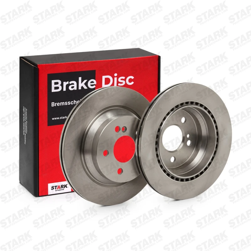 Image of STARK SKBD-0022011 Brake disc Rear Axle, Vented, Cast Iron, Uncoated, Untreated, without bolts/screws Cast Iron Brake Disc (82)