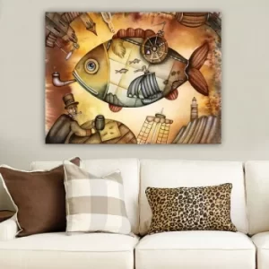 Image of 236743615_70100 Multicolor Decorative Canvas Painting