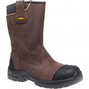 Image of DEWALT Mens Millington Waterproof Rigger Boots Brown Size 10