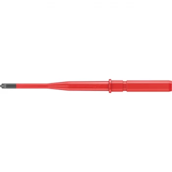 Image of Wera Kraftform Kompakt 65IS Pozi Slotted VDE Slim Interchangeable Screwdriver Blade PZ1 / Slotted 154mm