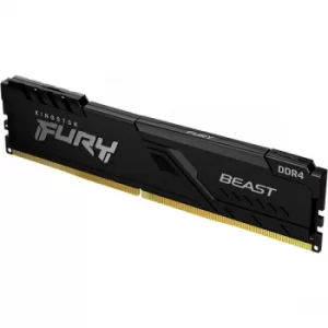 Image of Kingston Fury Beast 8GB, DDR4, 2666MHz (PC4-21400), CL16, DIMM Memory