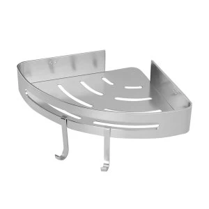 Image of Adhesive Corner Shower Caddy M&W 1 Tier