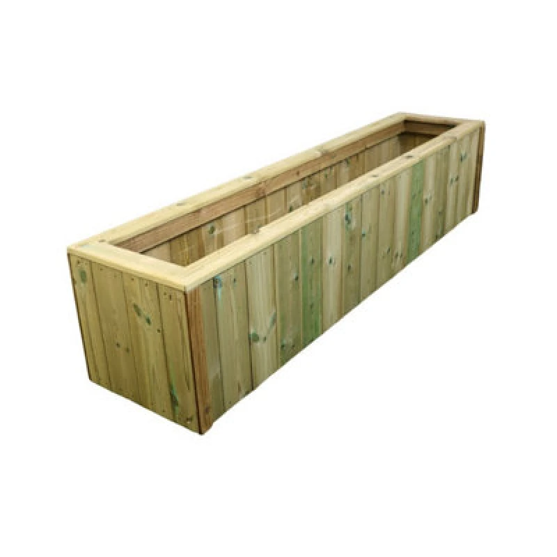 Image of Churnet Valley Garden Furniture Ltd T&g Wooden Planter Trough - L40 X W120 X H40 Cm - Assembled