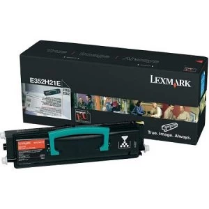 image of Lexmark 352H21E Black Laser Toner Ink Cartridge