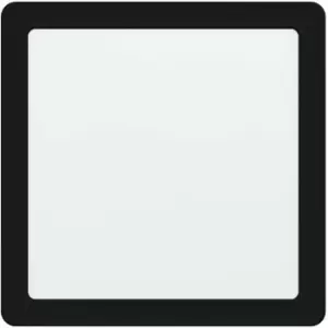 Image of Square Ceiling Flush Downlight Black Recess Spotlight 16.5W Built in led
