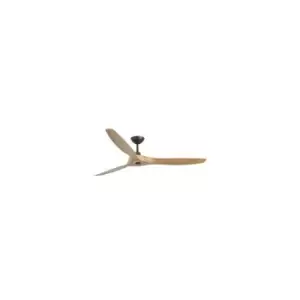 image of Faro Morea Ceiling Fan 152cm Clear Brown 3 Blades