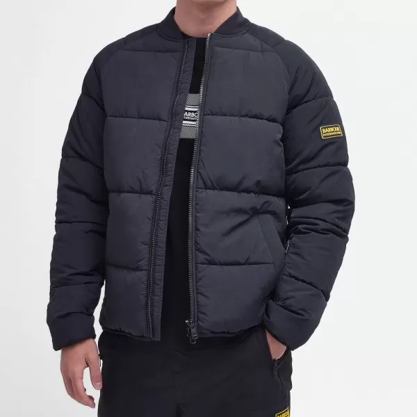 Image of Barbour International Cluny Quilted Shell Bomber Jacket - S