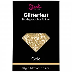 image of Sleek MakeUP Glitterfest Biodegradable Glitter - Gold 10g