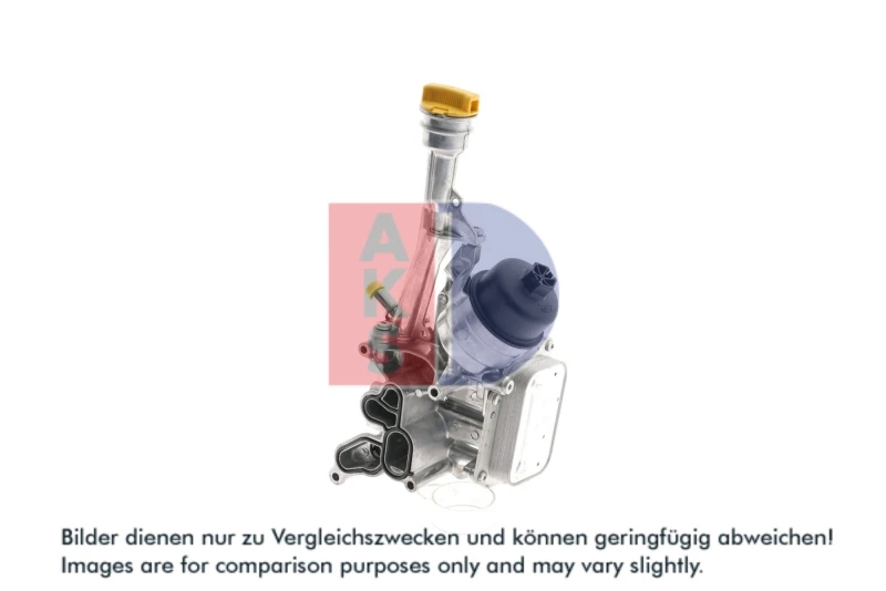 Image of AKS DASIS 086014N Oil Cooler with filter, with gaskets/seals Aluminium Oil Cooler,engine oil (469)