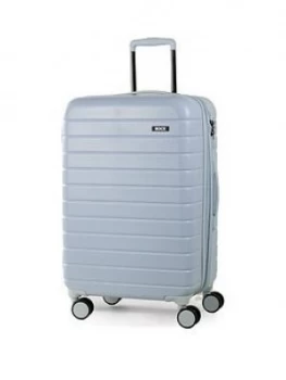 image of Rock Luggage Novo WR30701 8 Wheel Medium Pastel Blue Suitcase