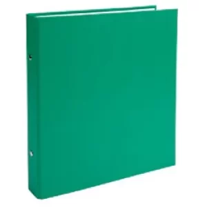 image of Exacompta Ring Binder 623SE Polypropylene Covered Board 25mm A4 2 ring Green Pack of 20