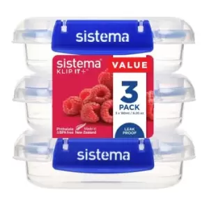 Image of Sistema Klip It Plus 3 Pck Storage, 180ml