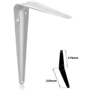 Moderix - Shelf Brackets White London Pattern Metal For Shelving Constructions - Size 175x225mm - Pack of 10