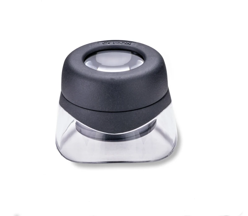 Image of Carson VERSALOUPE magnifier Black.Stainless steel 10x