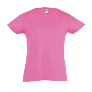 Image of SOLS Girls Cherry Short Sleeve T-Shirt (4yrs) (Medium Pink)