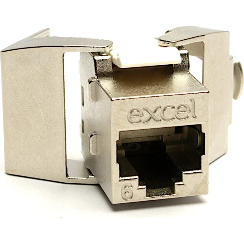 Image of EXCEL CAT.6 FTP TOOLLESS KEYSTONE JACK - BUTTERFLY STYLE