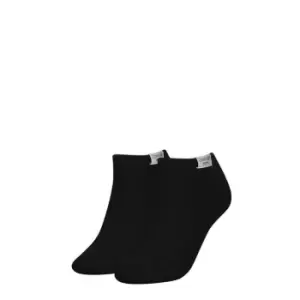Image of Calvin Klein Klein Patch Ankle Womens Socks - Black