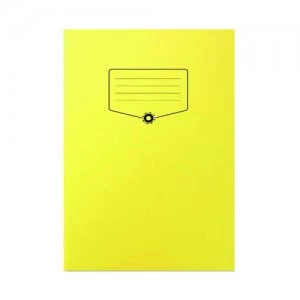 Image of Silvine Bacoff Exercise Book Ruled with Margin A4 Yellow Pack of 10