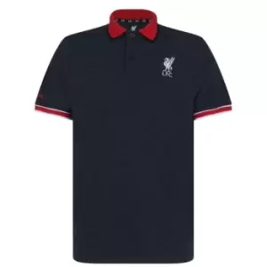 image of Team LFC Polo Shirt Mens - Black