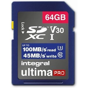 Image of Integral Memory 64GB SDxC Premium Ultra High Speed Up