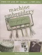 Image of machine embroidery on paper