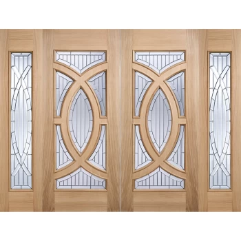 Image of Majestic - Glazed - Oak - Sidelight Exterior Door - 1981 x 457 x 44