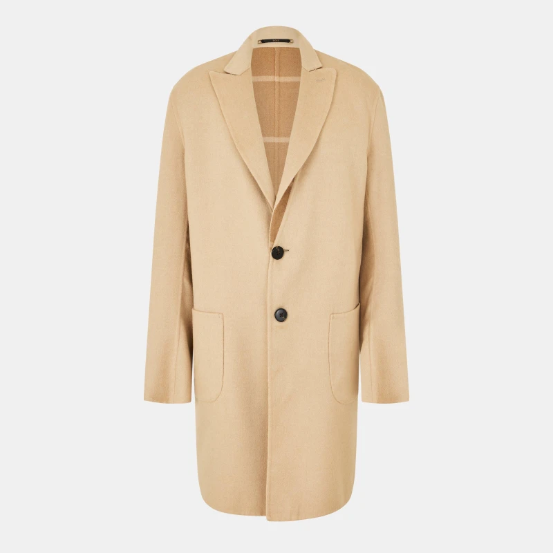 Image of Boss Mens BOSS Tailored Formal Coat Beige male 36 (46)