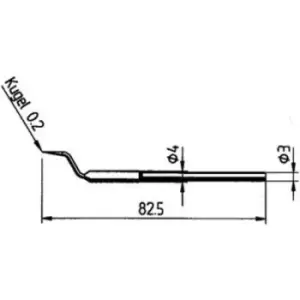 Image of Ersa SD/SB Desoldering tip Tip size 0.2mm Content