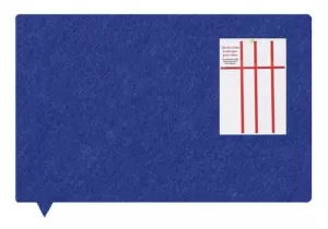 Image of MagiShape Speech bubble board 100x80cm Mid Blue