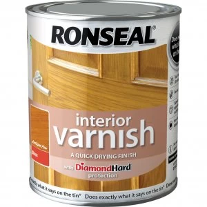 image of Ronseal Interior Quick Dry Gloss Varnish Antique Pine 250ml