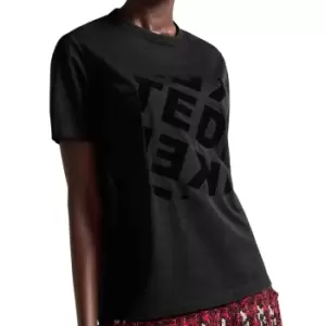 Image of Ted Baker Womens Tedin T-Shirt - Black - UK 10