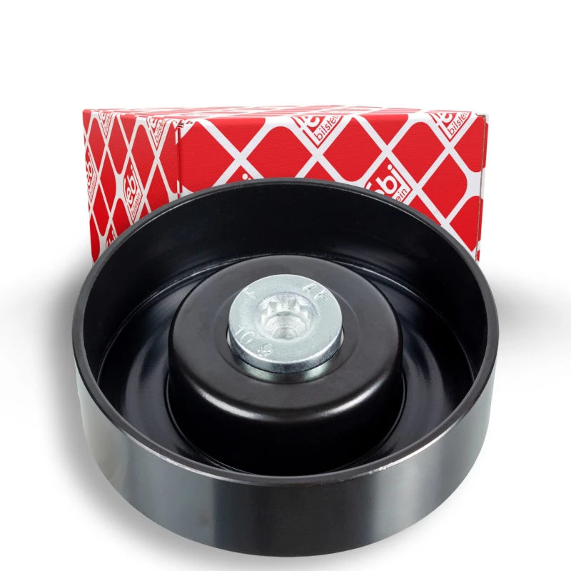 Image of FEBI BILSTEIN 30686 Idler Pulley with screw Plastic Deflection/Guide Pulley,v-ribbed belt (312)