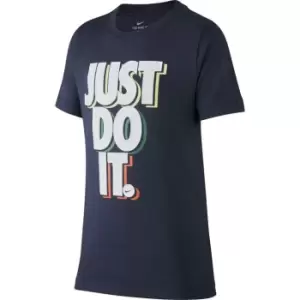 Image of Nike Sportswear Big Kids T-Shirt - Blue