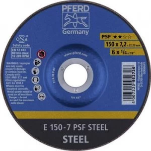 image of PFERD 62015628 E 150-7 PSF STEEL Grinding disc (off-set) 150 mm 10 pc(s)