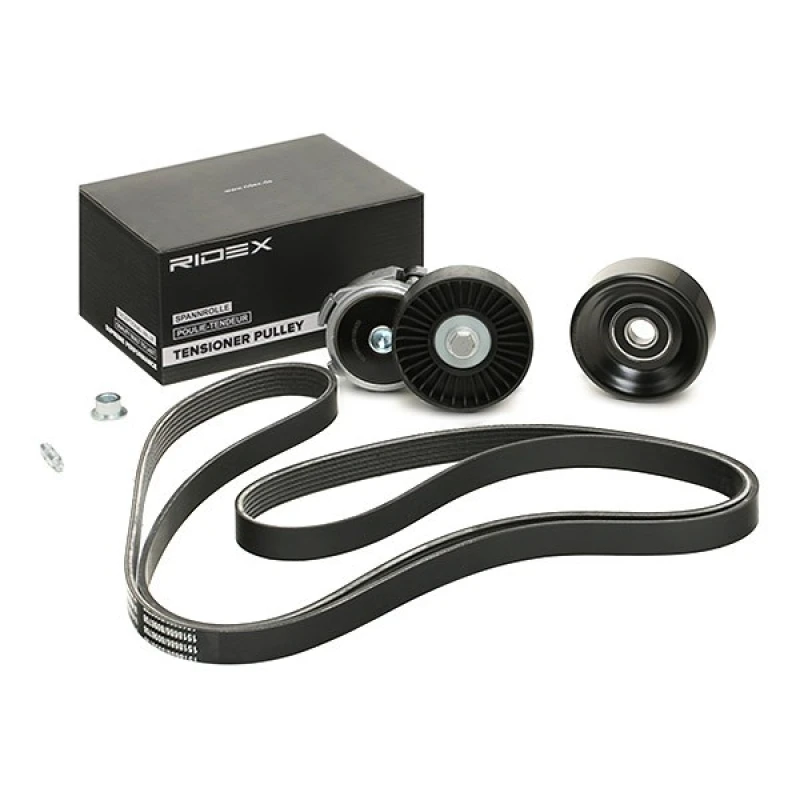 Image of RIDEX 542R0340 V-ribbed belt set V-Ribbed Belt Set (542)