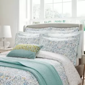 image of V&A Samara Double Duvet Cover, Aqua