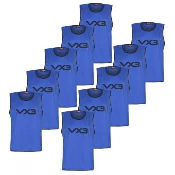 Image of VX-3 Hi Viz Mesh Training Bibs Youths - Royal