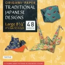 Image of Origami Paper - Traditional Japanese Designs - Large 8 1/4" : Tuttle Origami Paper: High-Quality Double Sided Origami Sheets Printed with 12 Different