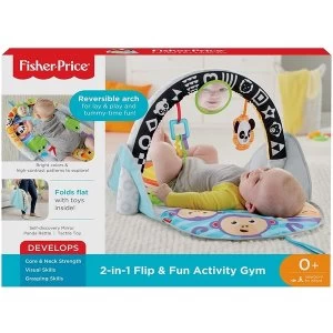 image of Fisher Price 2-in-1 Flip and Fun Baby Activity Gym