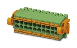 image of Phoenix Contact Dfmc 1,5/13-St-3,5-Lr Terminal Block, Pluggable, 13Pos, 16Awg