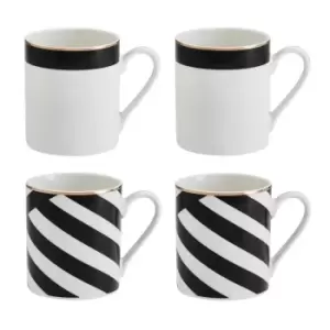 Image of Luxe Deco China Mugs, Set of 4, 380ml