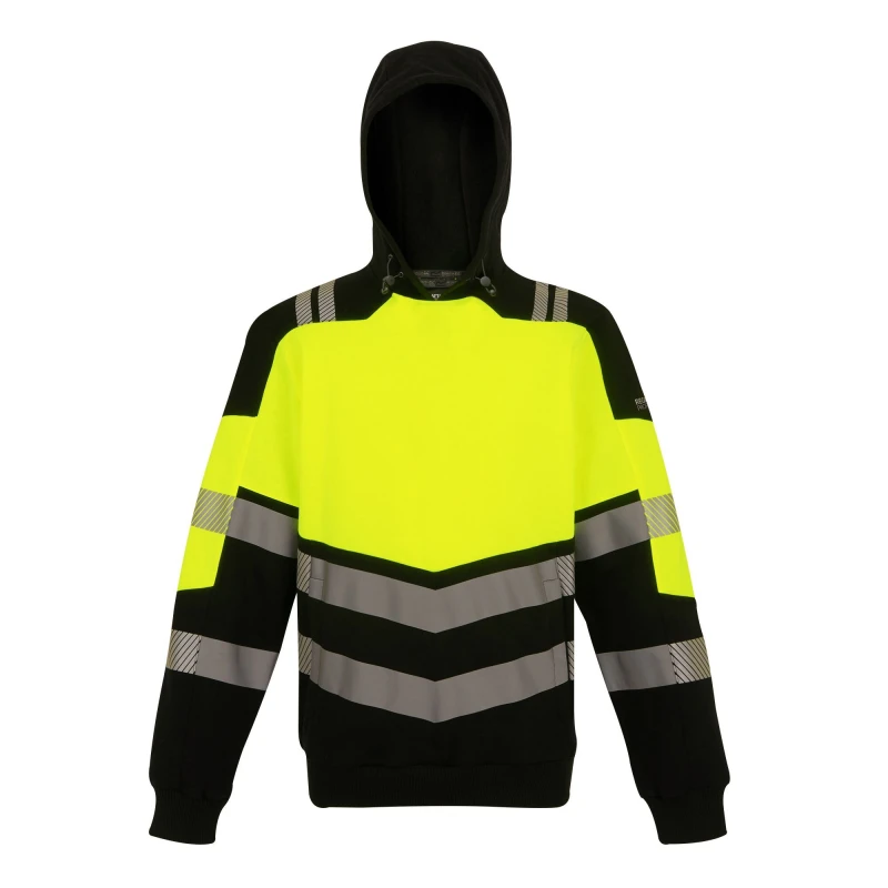 Image of Regatta Regatta Men Hi-Vis X-PRO Overhead Hoodie in Yellow Size: 4X-Large Yellow 4XL Male 5063019886282