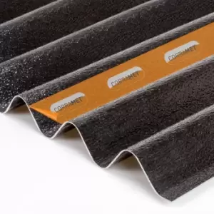 Image of Corramet Black Corrugated Roofing Sheet Kit 950 x 1000mm