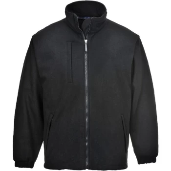 Image of Portwest - F330BKRXXXL - sz 3XL BuildTex Laminated Fleece (3L) - Black