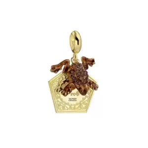 Image of Harry Potter Sterling Silver Chocolate Frog Slider Charm with Crystal Elements