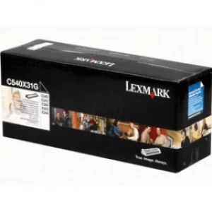 image of Lexmark C540X31G Black Laser Toner Ink Cartridge