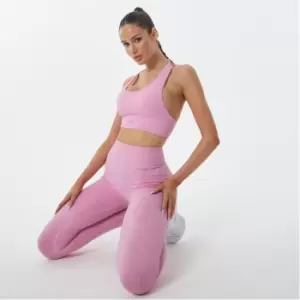 USA Pro Seamless Wide Strapped Sports Bra - Pink