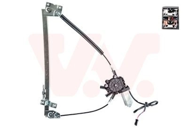 Image of VAN WEZEL Window regulator VAN WEZEL 0312261